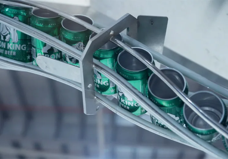 Dépalettiseur de canettes en aluminium de Rachel Machine